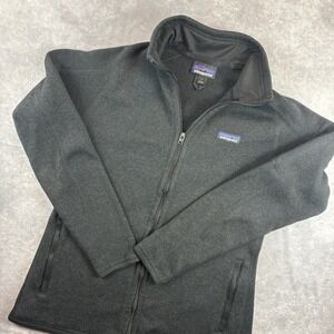Patagonia Jacket Womens L Black Better Sweater Fleece Outdoors Hiking Preppy